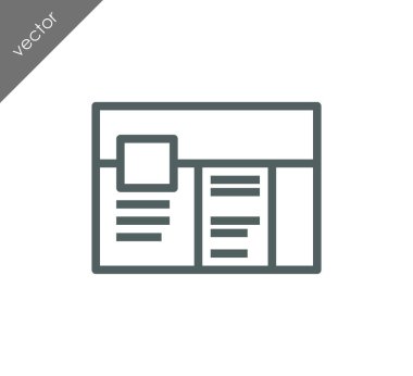 tarayıcı düz simgesi