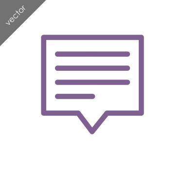 Metin balonu simgesinin