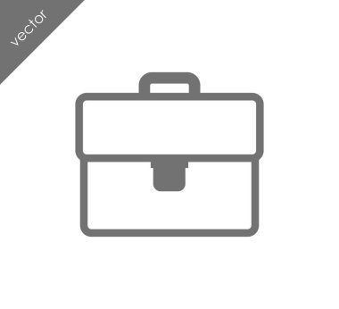 Evrak Çantası Düz Simgesi