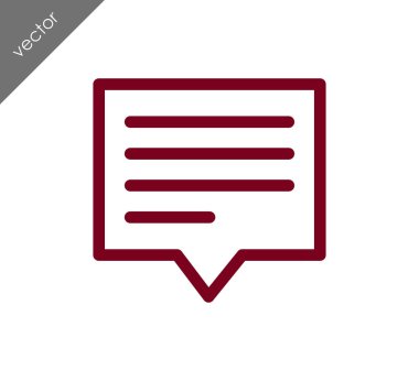 Metin balonu simgesinin