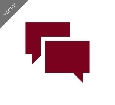 Görüşme düz simgesi