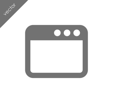 tarayıcı düz simgesi