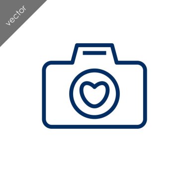 Kamera simgesi düz işareti