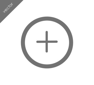 Simge ile artı işareti sembol Ekle