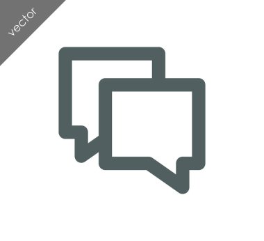 Görüşme düz simgesi