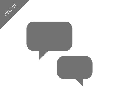 Görüşme düz simgesi