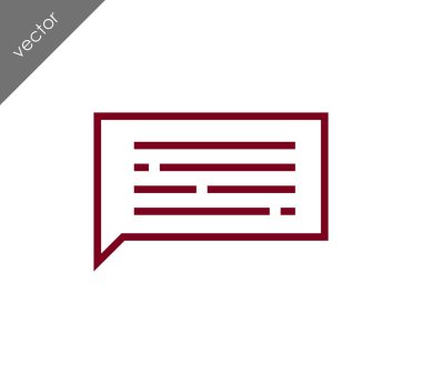 Metin balonu simgesinin