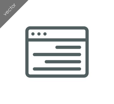 tarayıcı düz simgesi