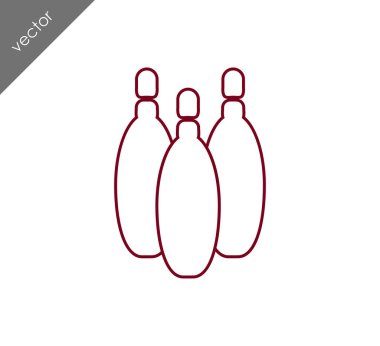 Bowling skittles simgesi
