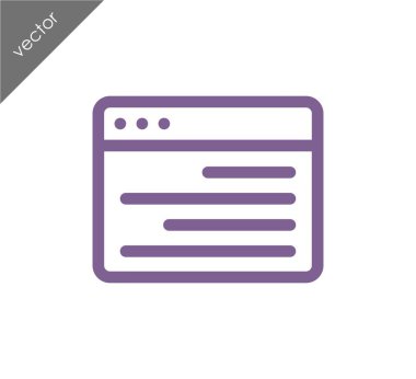 tarayıcı düz simgesi