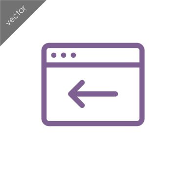 Web sitesi simge geri dön