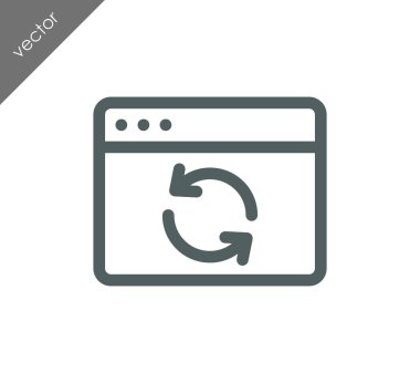 Yeniden yükle web sayfası simgesi 