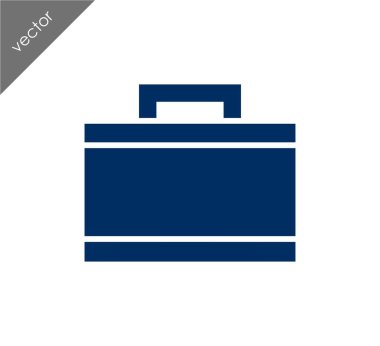 Evrak Çantası Düz Simgesi