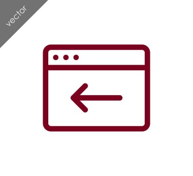 Web sitesi simge geri dön