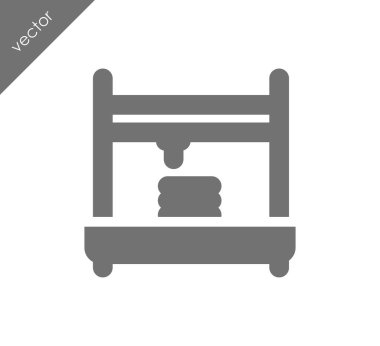 3D yazıcı simgesini