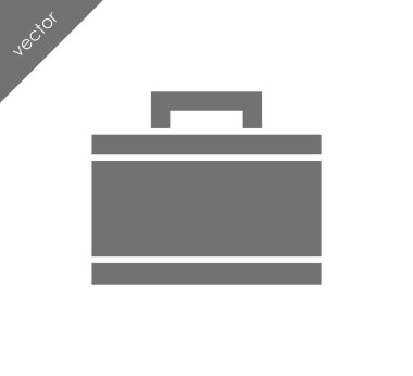 Evrak Çantası Düz Simgesi