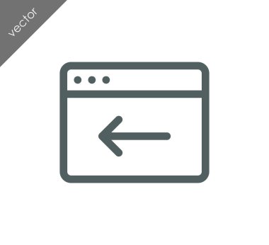 Web sitesi simge geri dön