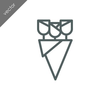 Buket gül simgesinin