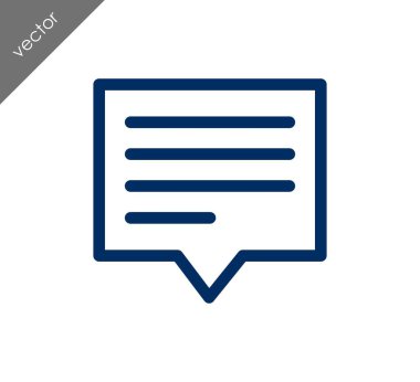 Metin balonu simgesinin