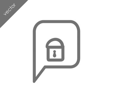Kilitli sohbet simgesi