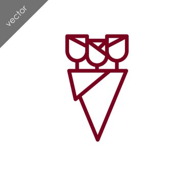 Buket gül simgesinin