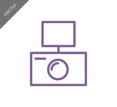 Kamera simgesi düz işareti