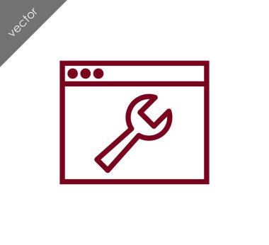 Web sayfası ayarları simgesi