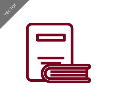 Kitap Düz Simgesi