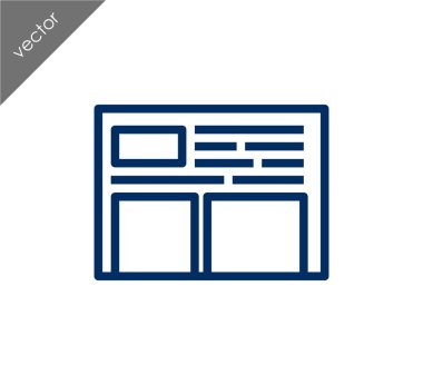 tarayıcı düz simgesi