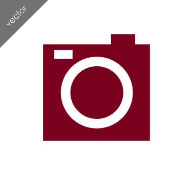 Kamera simgesi düz işareti