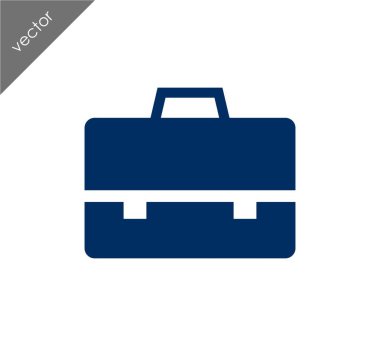 Evrak Çantası Düz Simgesi