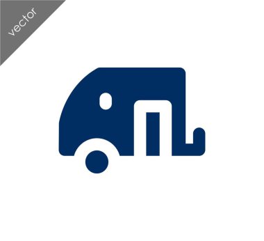 Karavan basit simgesi