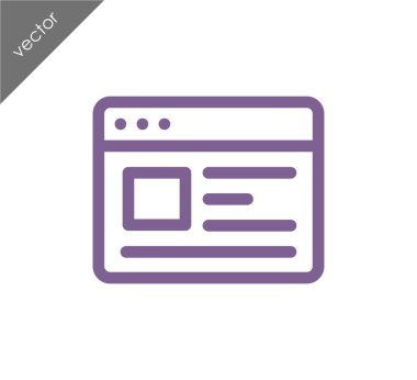 tarayıcı düz simgesi