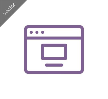 tarayıcı düz simgesi