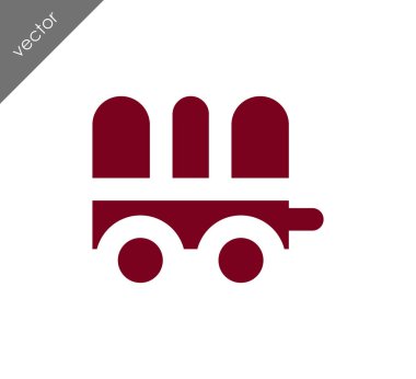 Karavan basit simgesi