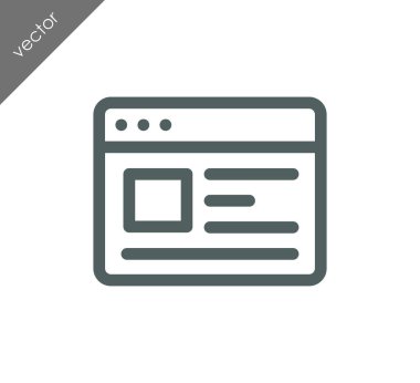 tarayıcı düz simgesi