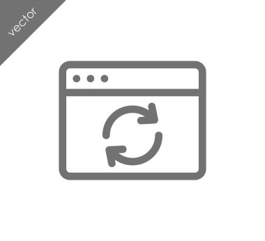 Yeniden yükle web sayfası simgesi 