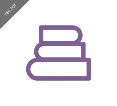 Kitap Düz Simgesi