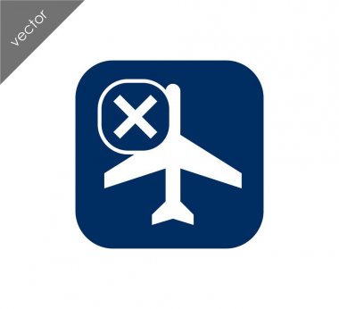 İptal edilen uçuş simgesi