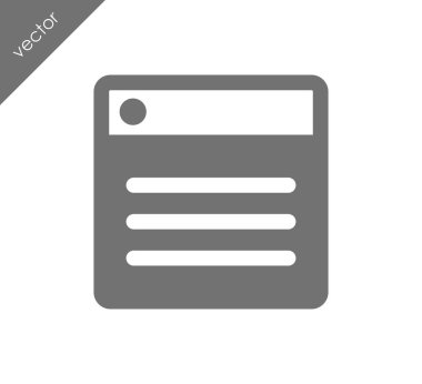 tarayıcı düz simgesi