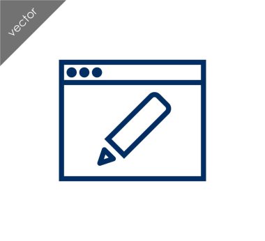 Web sayfası ayarları simgesi