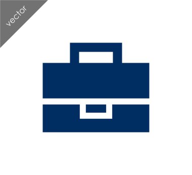 Evrak Çantası Düz Simgesi