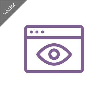 tarayıcı düz simgesi