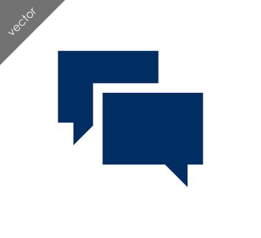 Görüşme düz simgesi