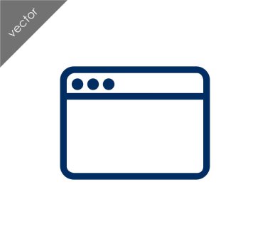 tarayıcı düz simgesi