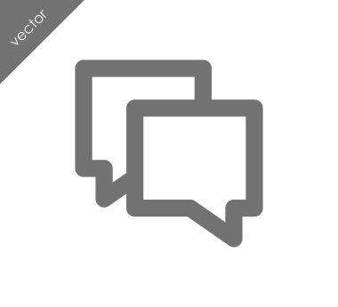 Görüşme düz simgesi