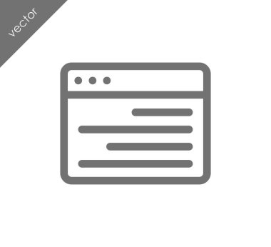 tarayıcı düz simgesi