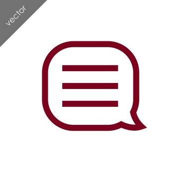 Metin balonu simgesinin