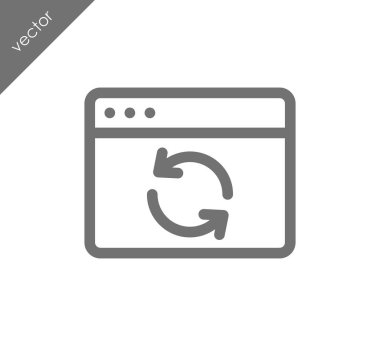 Yeniden yükle web sayfası simgesi 