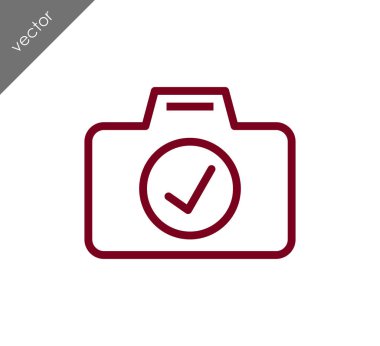 Kamera simgesi düz işareti